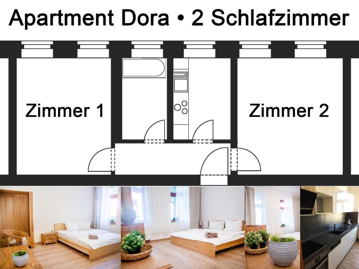 Apartment Dora Chemnitz Eksteriør billede